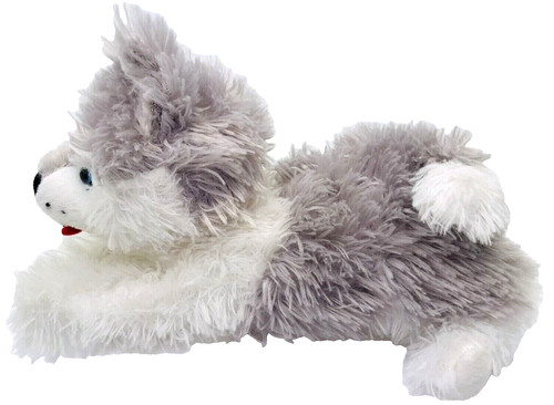 Peluche soffice grigio bianco