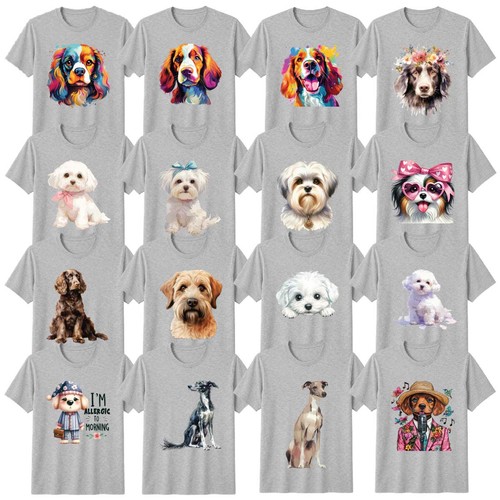 Shirt cane acquerello - t-shirt,