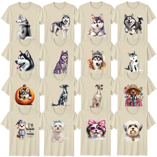 Shirt acquerello cane - cane, adulto